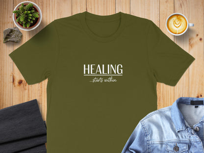 Healing Starts Within Motivational T-shirt product