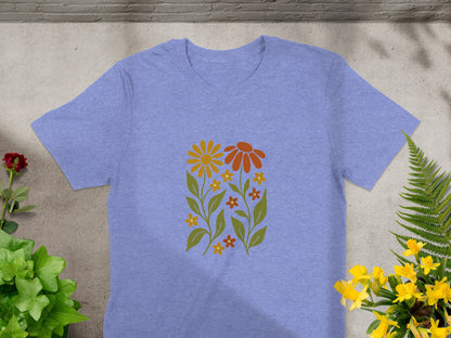 Colorful Wildflowers Graphic Design Shirt product type