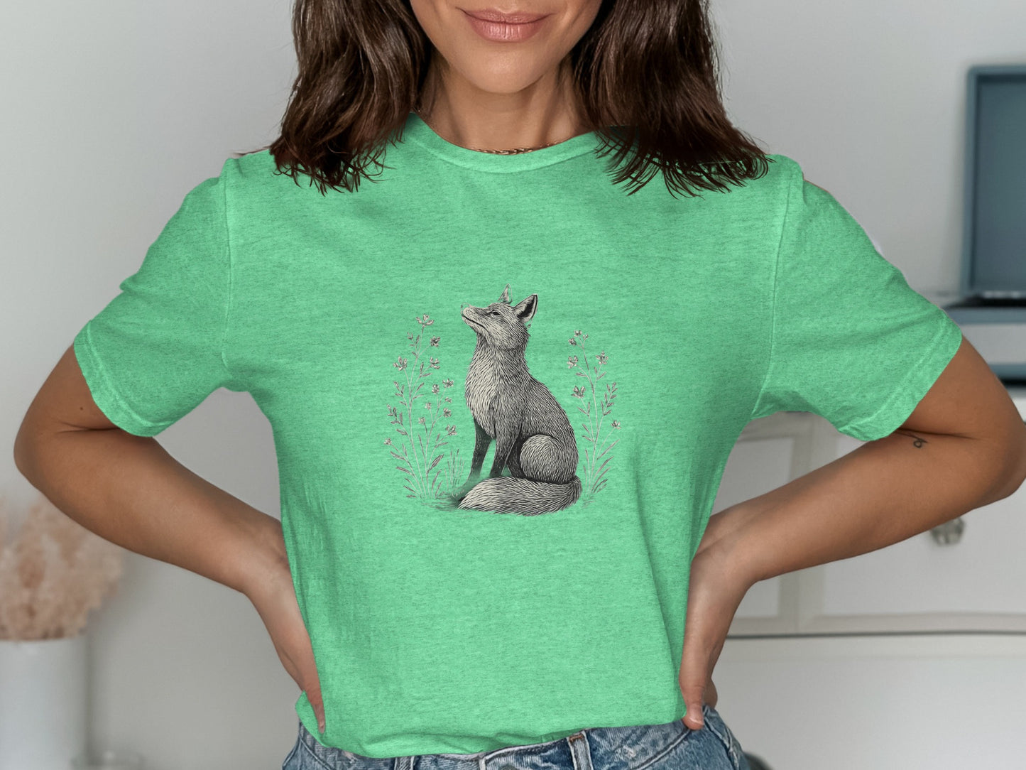 Fox Graphic Tee Casual Look Graphic Style Shirt product