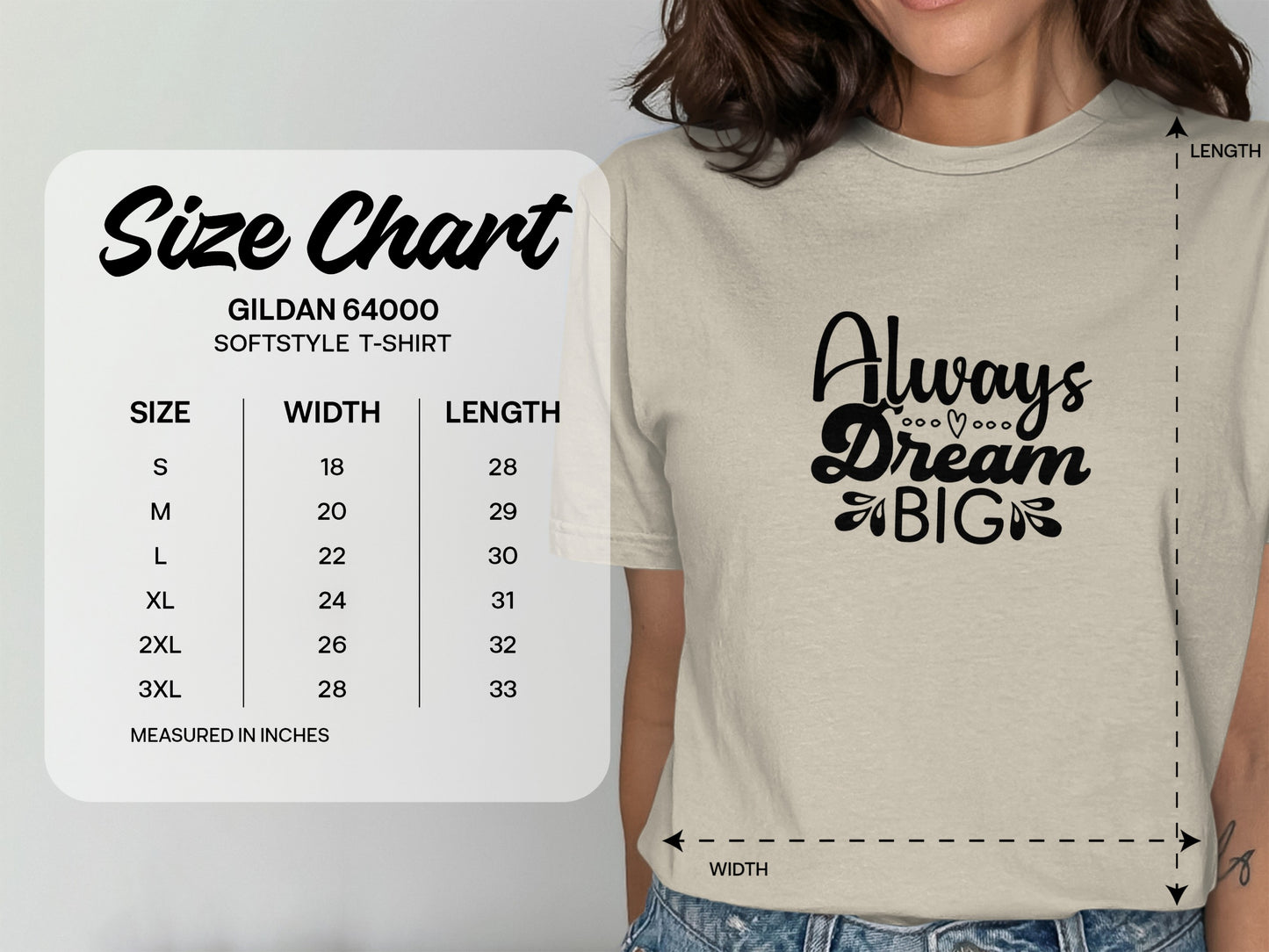 Always Dream Big Inspiring T-shirt product