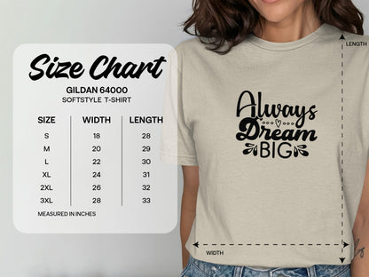 Always Dream Big Inspiring T-shirt product