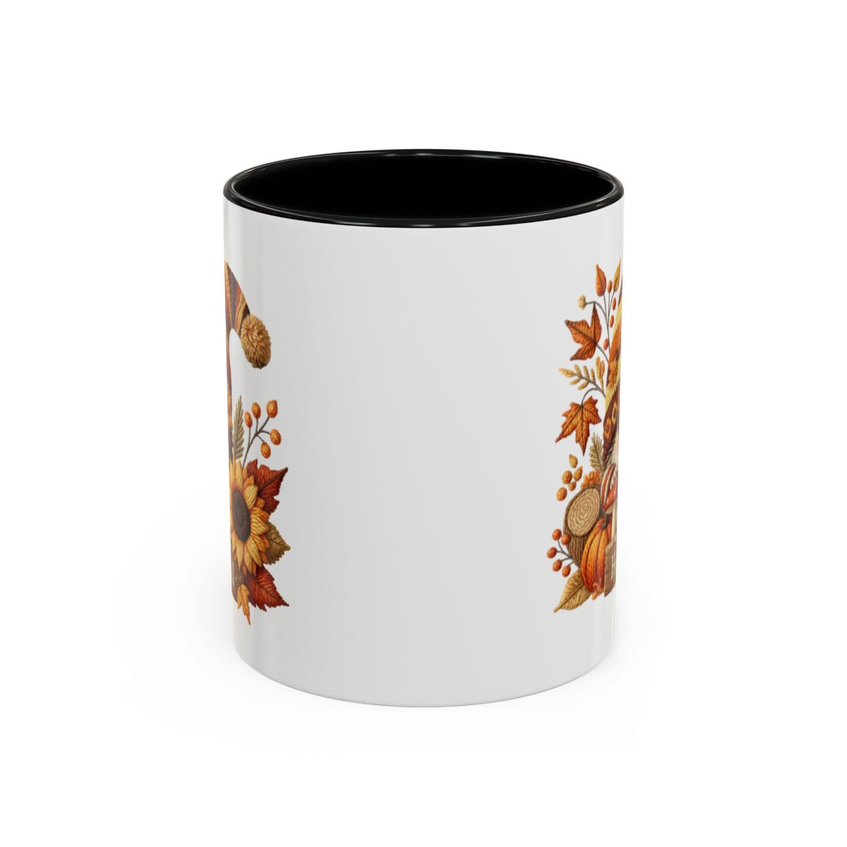 Festive Fall Pumpkin and Sunflower Mug Autumn Decor