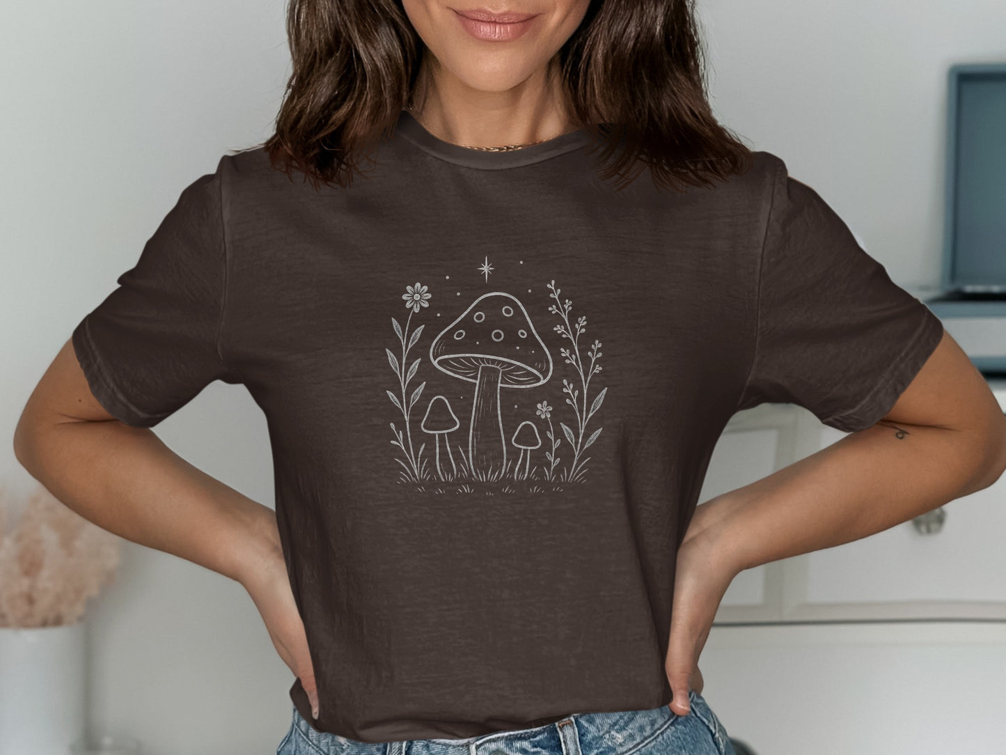 Magical Forest Mushrooms Graphic Tee product type
