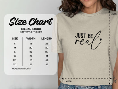 JUST BE REAL Softstyle T-shirt product type