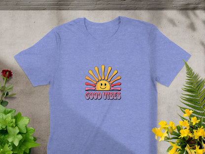 Good Vibes Sun Happy Graphic Print Tee product
