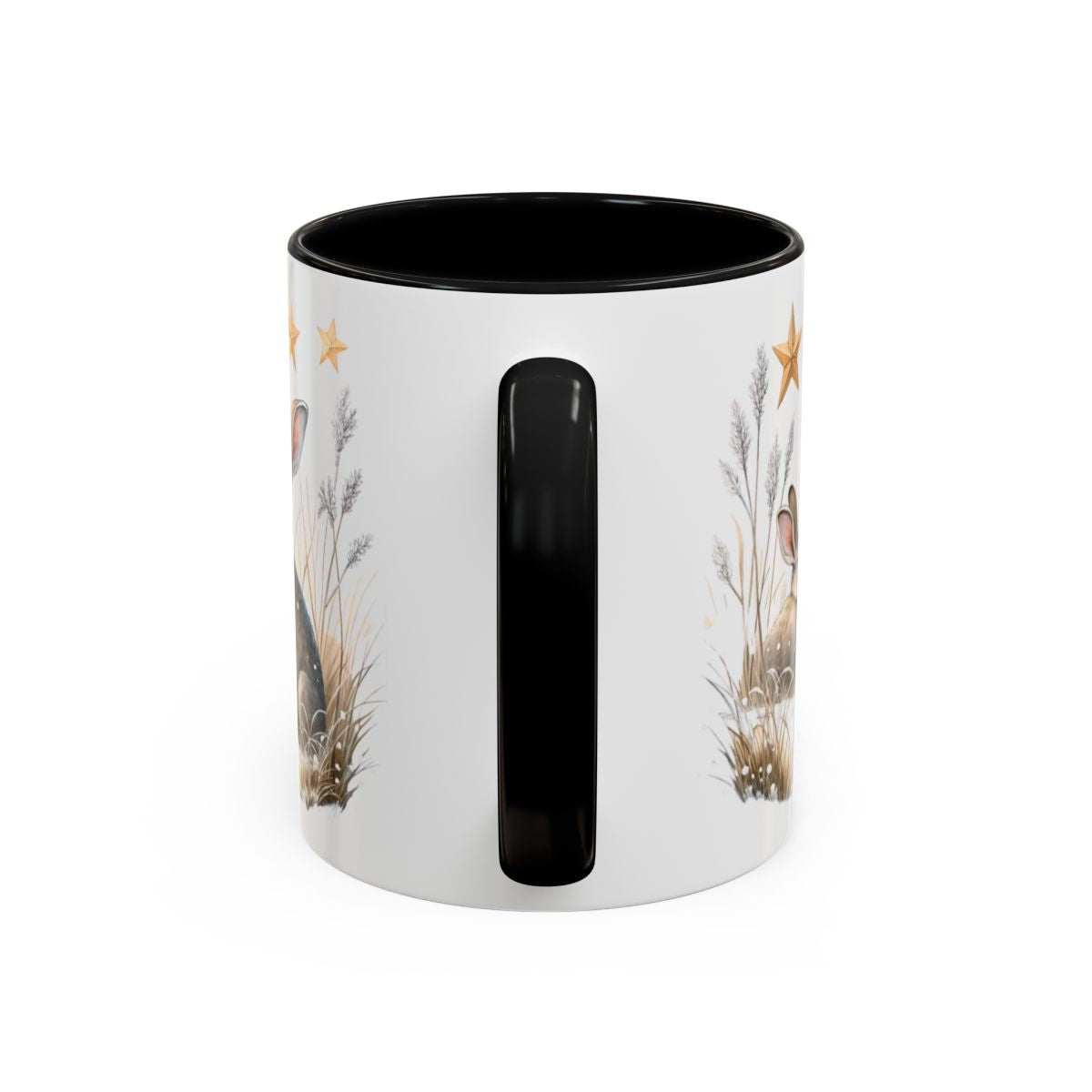 Adorable Star and Rabbit Themed Coffee Mug