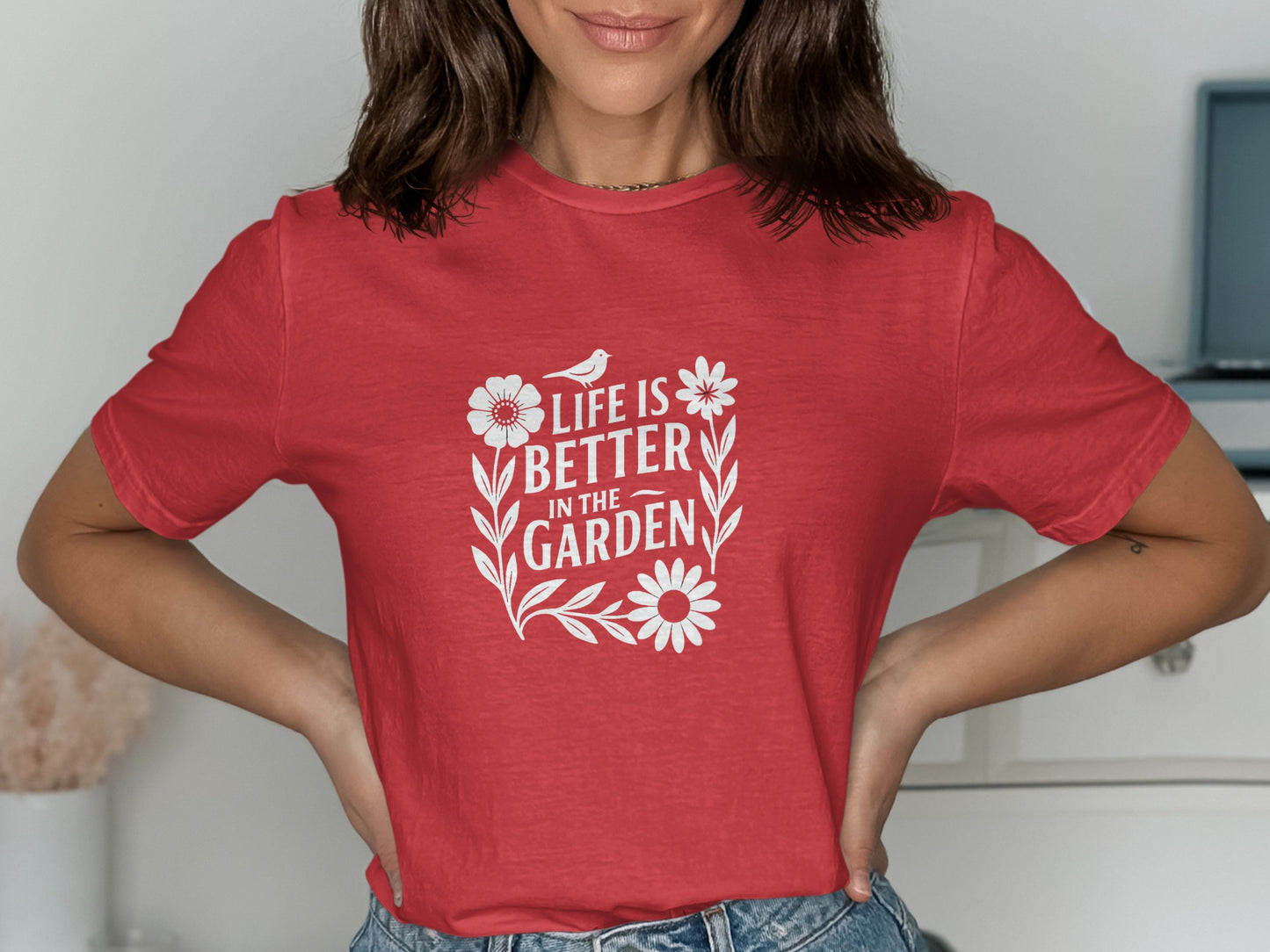 Life Is Better In The Garden Red T-shirt product type