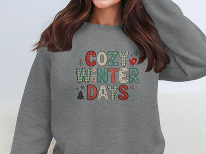 Cozy Winter Days Graphic Pullover Sweater