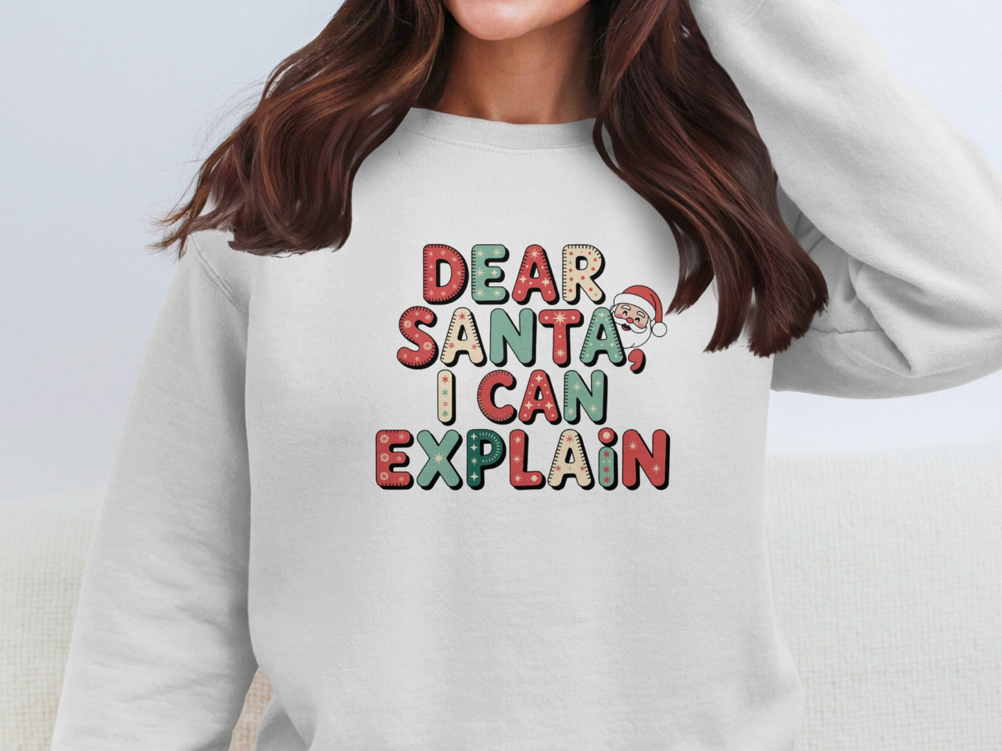 Dear Santa I Can Explain Christmas Holiday Sweater