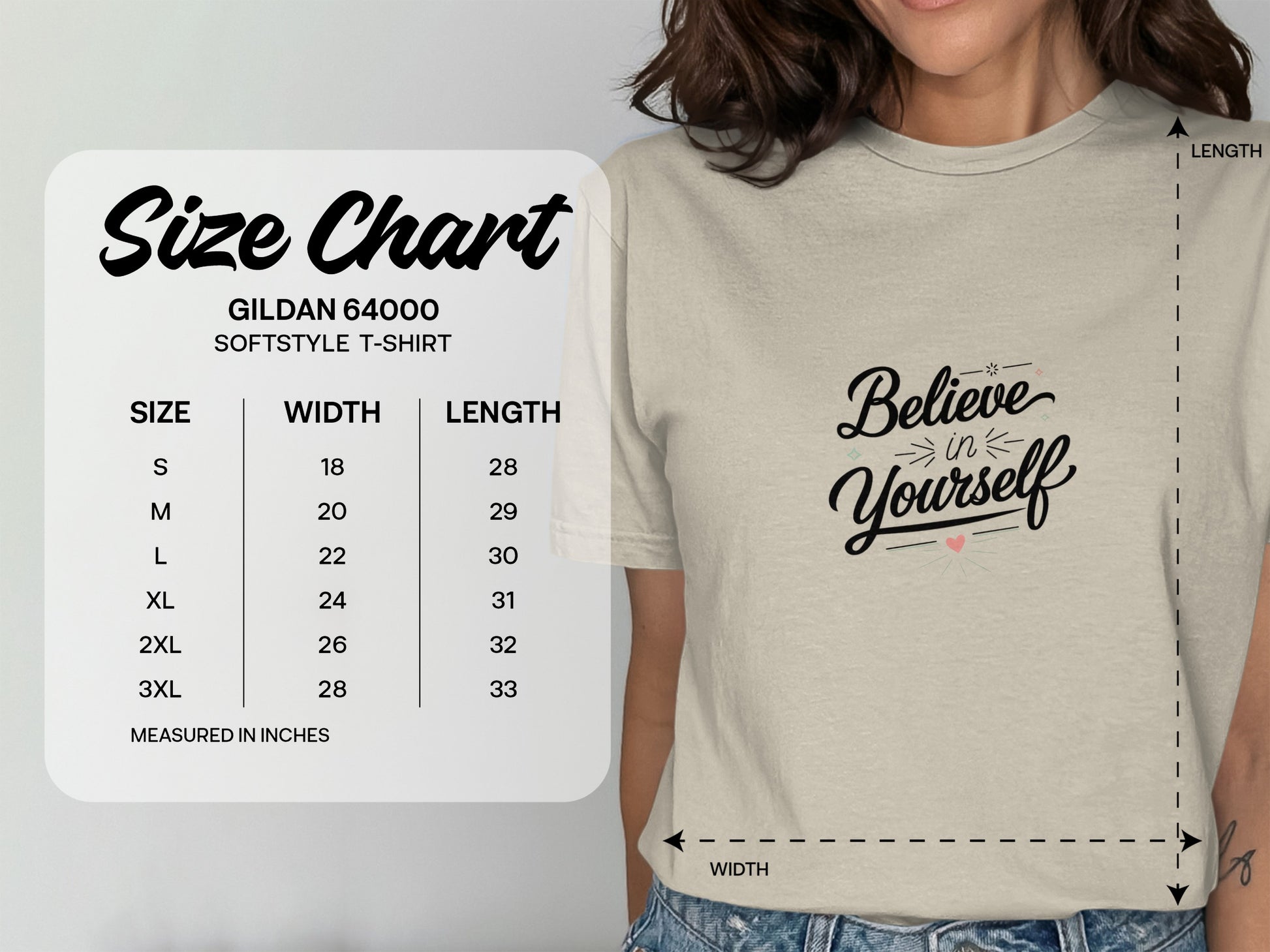 Believe in Yourself Statement T-Shirt product type