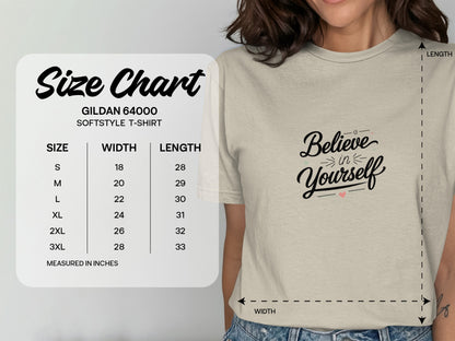 Believe in Yourself Statement T-Shirt product type