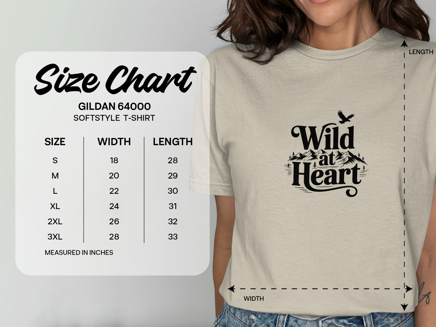 Wild at Heart Gildan Softstyle T-Shirt product type