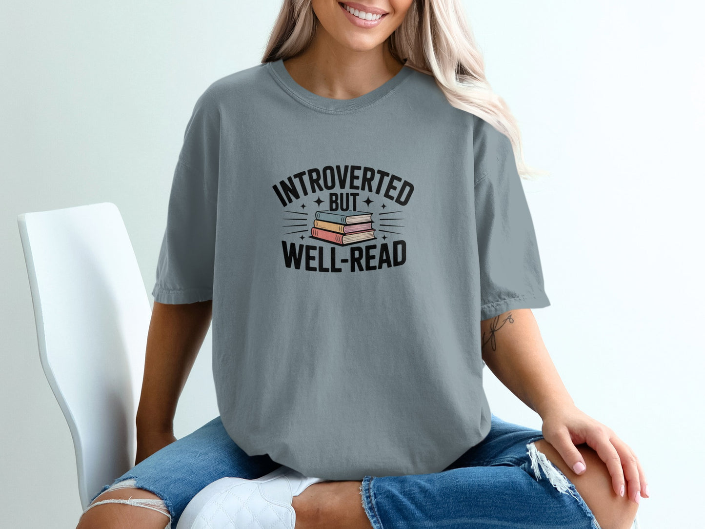 Introverted But Well-Read Graphic Tee product type