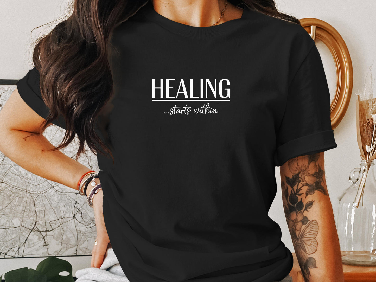 Healing Starts Within Motivational Quote T-shirt product