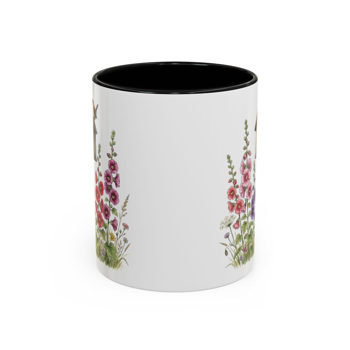 Floral Pattern with Hummingbird Mug for Coffee Lovers