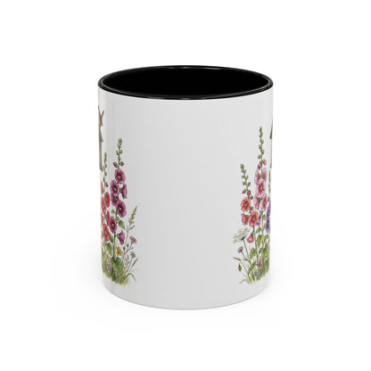 Floral Pattern with Hummingbird Mug for Coffee Lovers