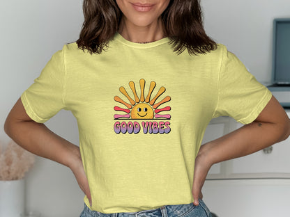 Good Vibes Happy Sun Graphic T-shirt product type