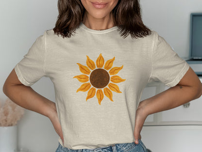 Vintage Sunflower Graphic Tee shirt product type