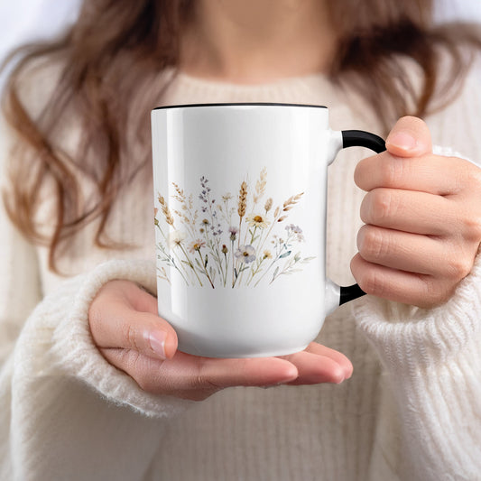 Floral Design Ceramic Coffee Mug Gift Product