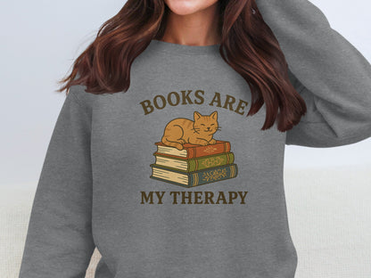 Books Are My Therapy Graphic Shirt