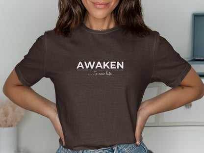 Awaken to New Life Inspiring Graphic Tee product type