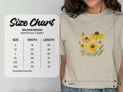 Yellow Flowers Design Graphic Tee product type