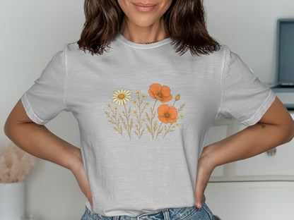 Floral Graphic Short Sleeve Tee Shirt product type