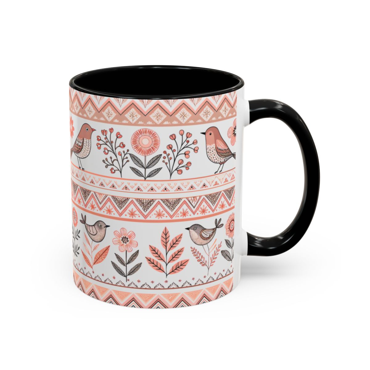 Beautifully Designed Birds and Flowers Mug