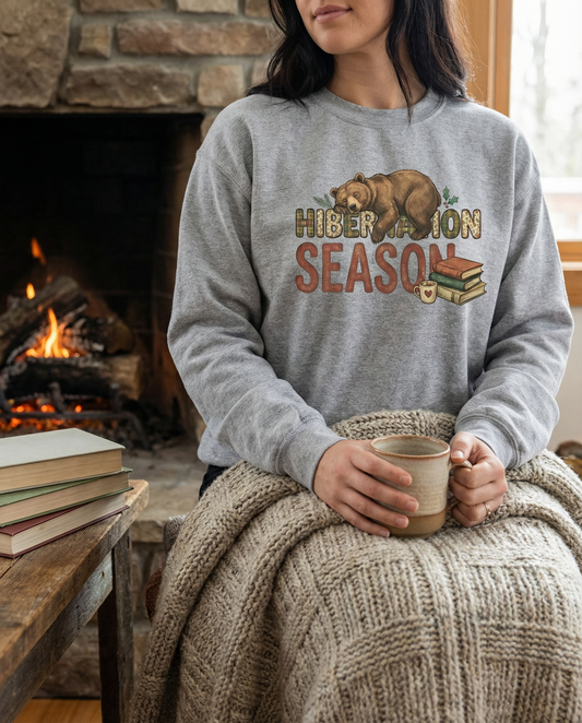 Hibernation Season Sleeping Bear Sweatshirt