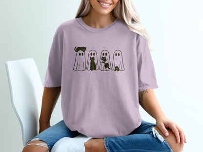 Cute Ghost Family Graphic Printed T-shirt product