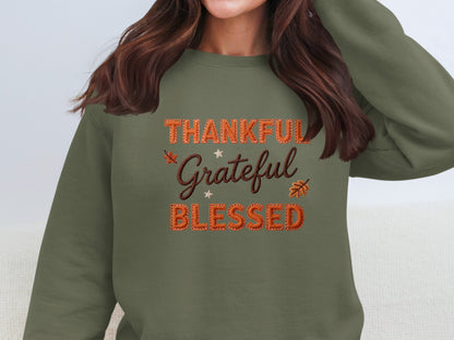 Thankful Grateful Blessed Fall Themed Product