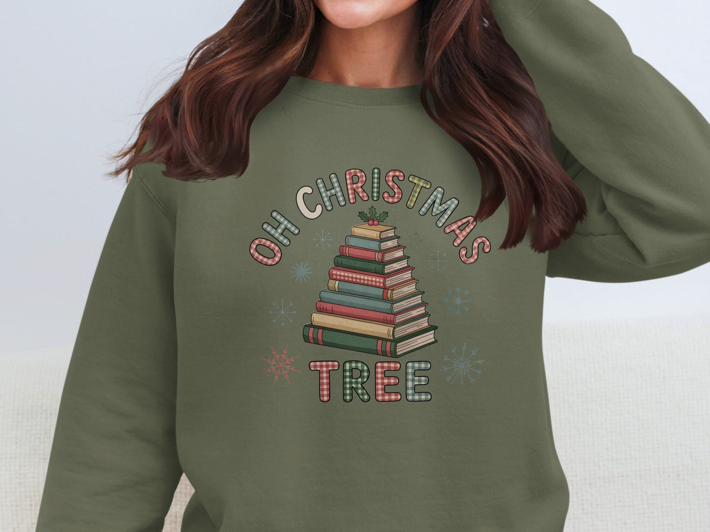 Oh Christmas Tree with Books Sweatshirt