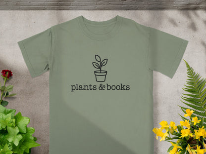 Unique Plants and Books Graphic T-Shirt product