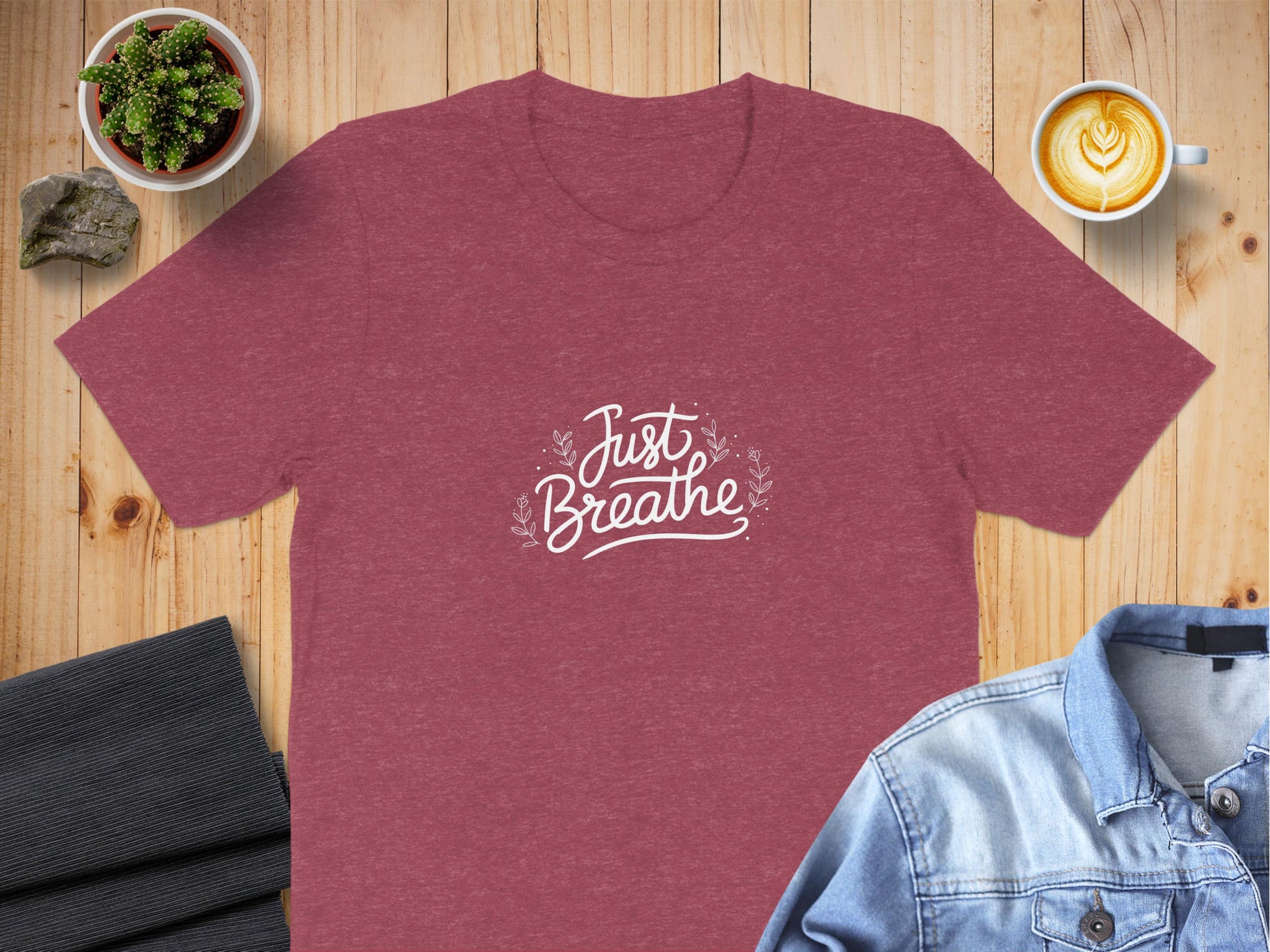 Just Breathe Graphic T-Shirt Casual Top product type