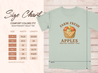 Farm Fresh Apples Graphic Adult Tee Shirt product