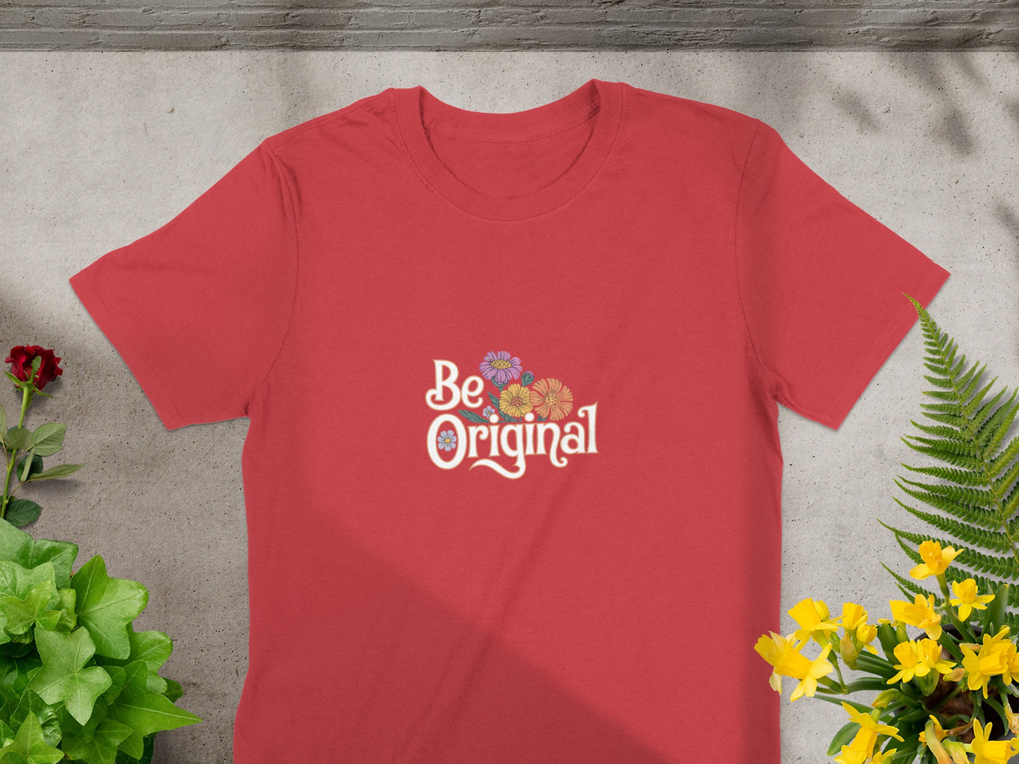 Be Original Floral Graphic Casual Fashion T-Shirt product