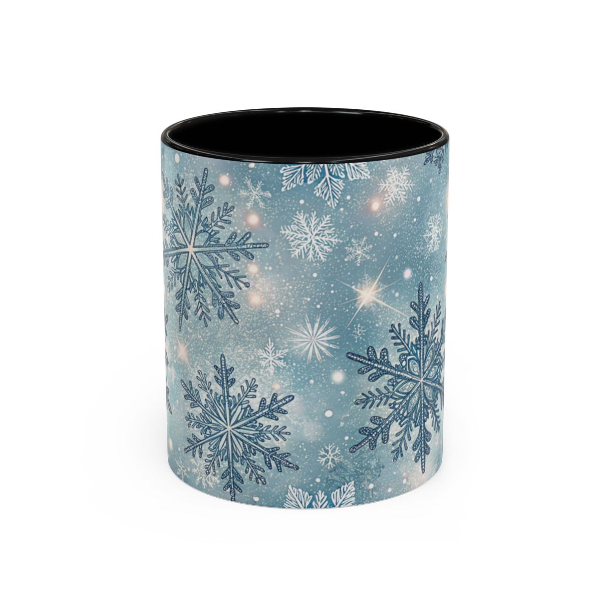 Glittering Snowflakes Winter Theme Mug