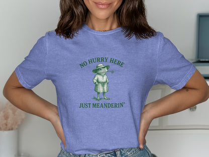 No Hurry Here Just Meanderin Graphic T-Shirt product type