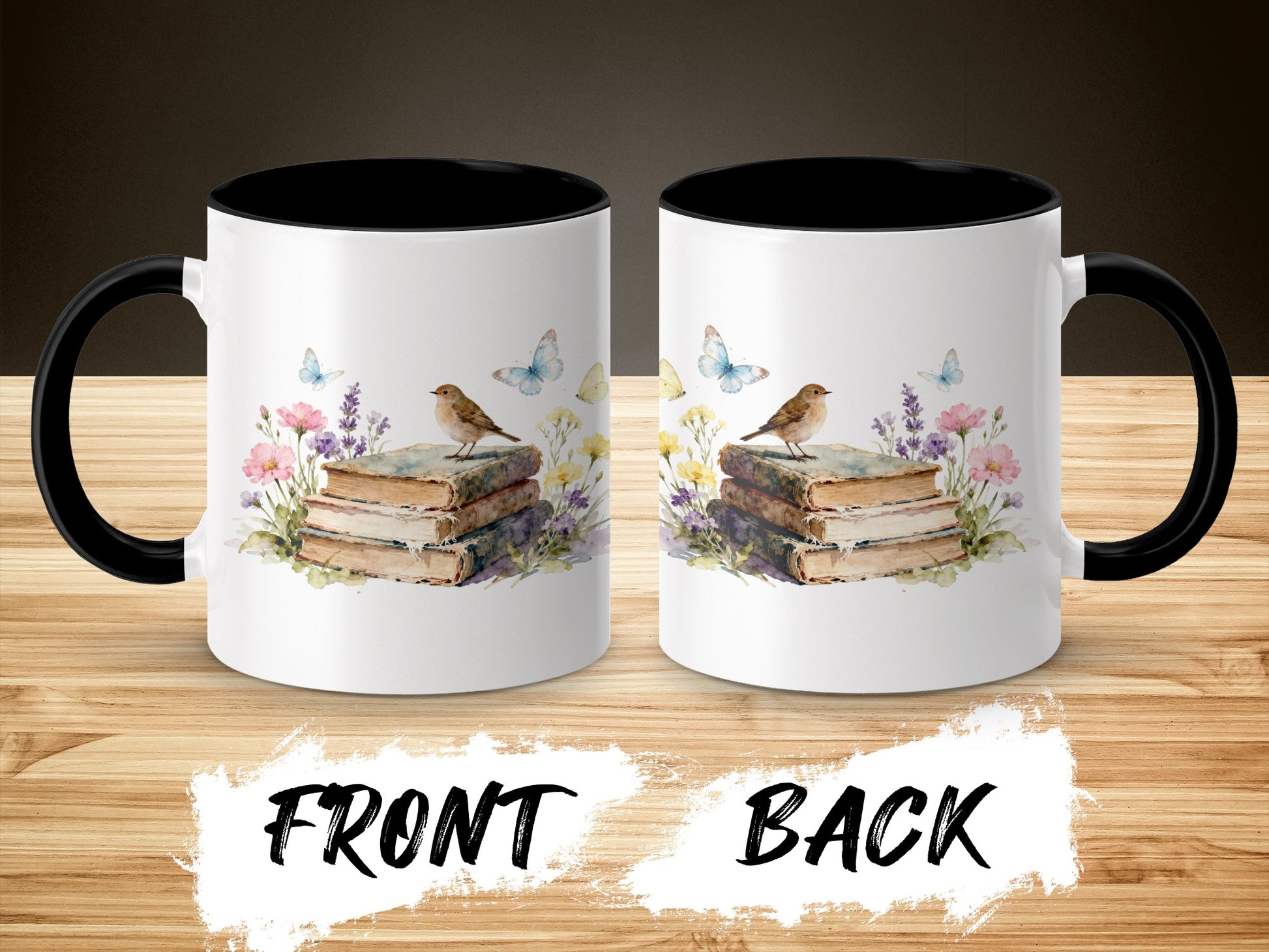 Vintage Bird and Butterfly Theme Mug product type