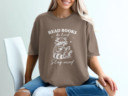 Read Books Be Kind Stay Weird Graphic T-Shirt product type