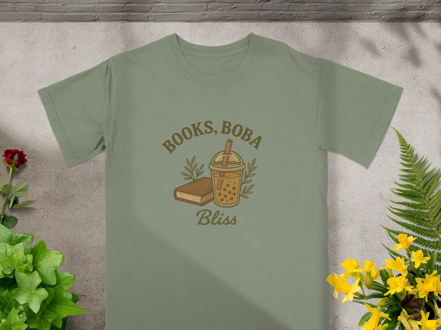 Books Boba Bliss Graphic Tee shirt product type