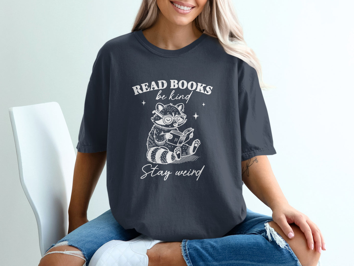 Read Books Be Kind Stay Weird Graphic Tee product