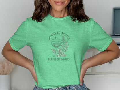 Bitters Botanicals Blunt Opinions Green T-Shirt product