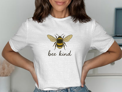 Bee Kind Graphic T-shirt Inspires Positive Vibes product