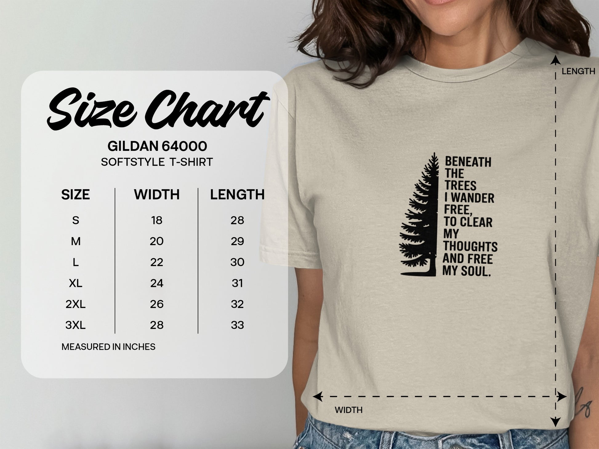 Beneath The Trees I Wander Free Thoughts T-Shirt product