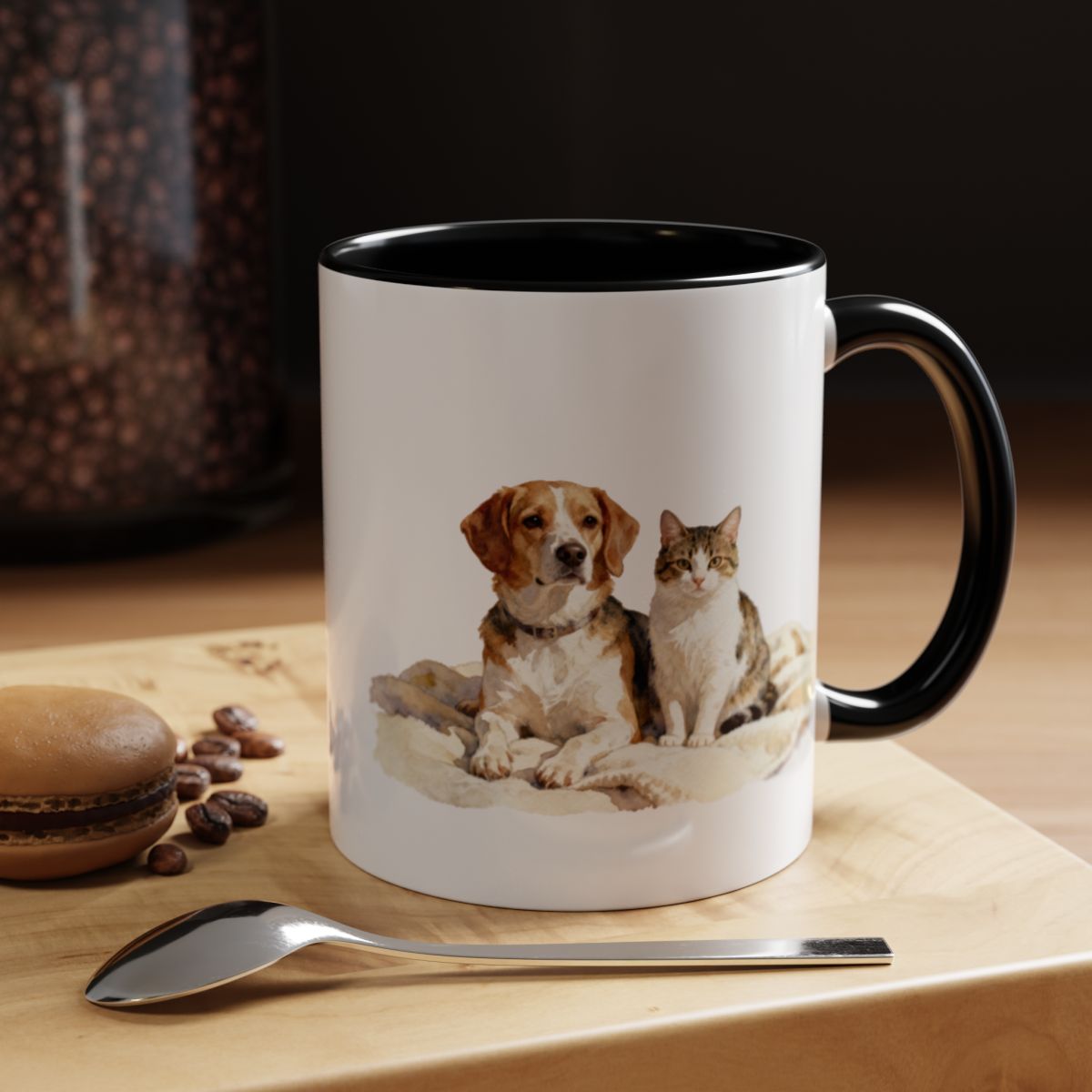 Adorable Dog and Cat Design Coffee Mug product type
