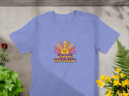 Choose Happiness Graphic T-Shirt Inspiring Apparel product type