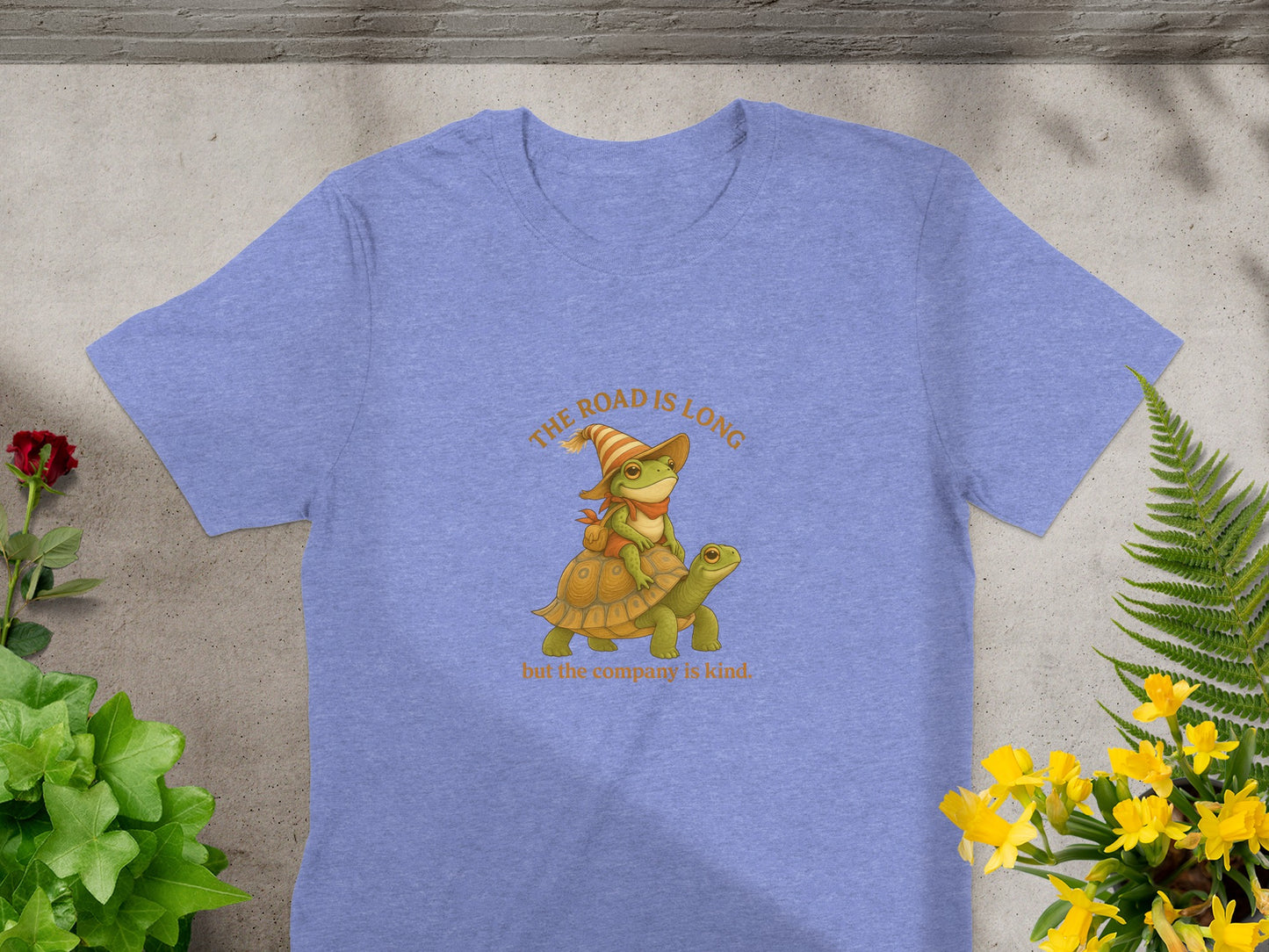 The Road Is Long Kind Turtle Graphic Tee product