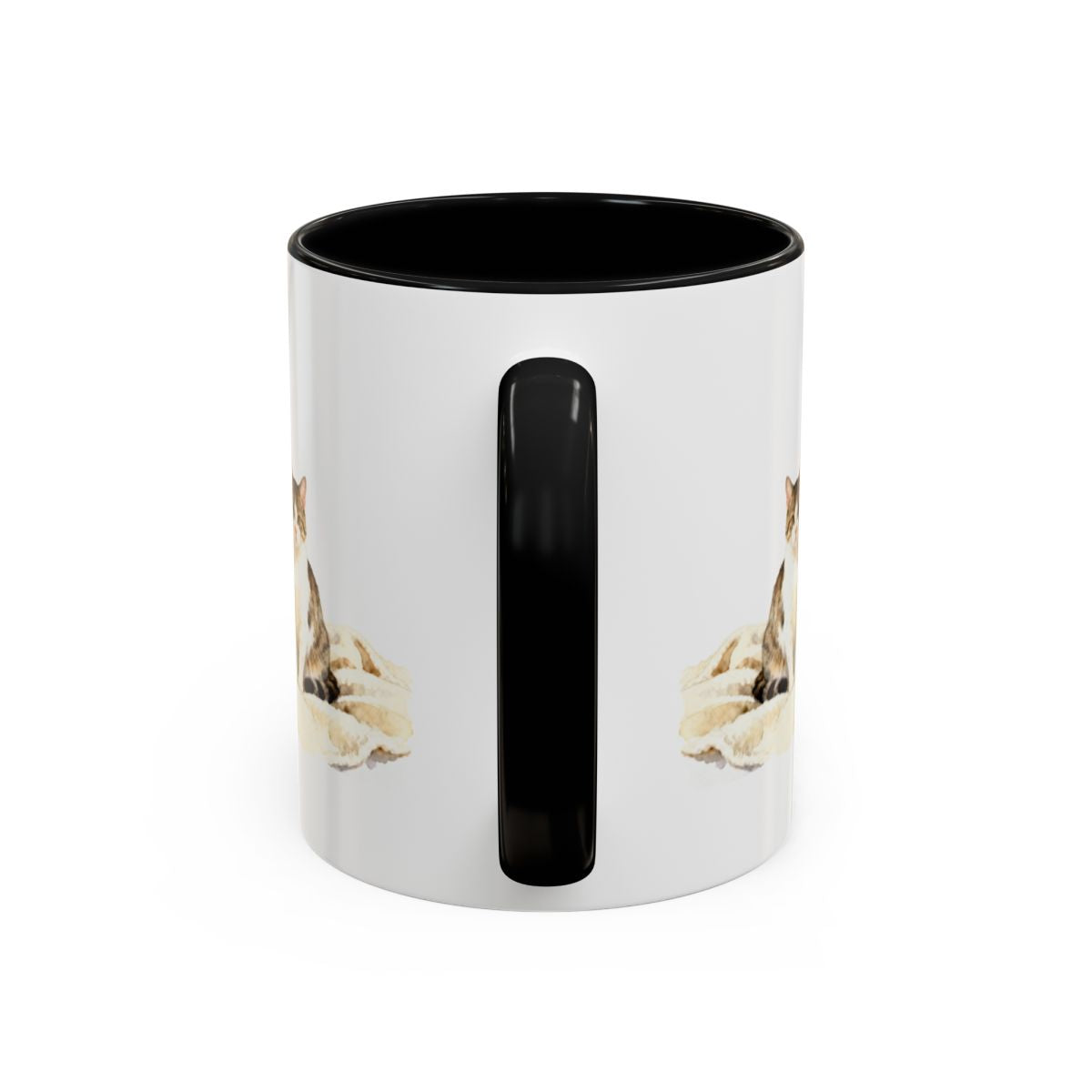 Adorable Cat Design Black Handle Coffee Mug product type