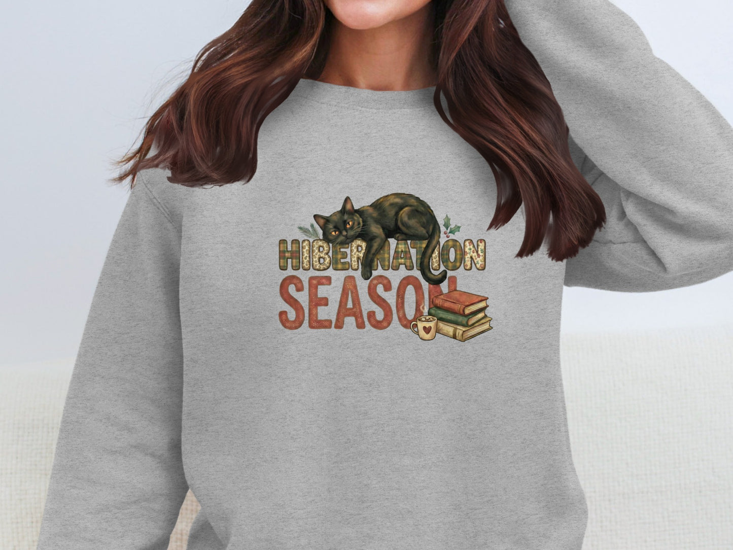 Hibernation Season Cozy Graphic Sweatshirt